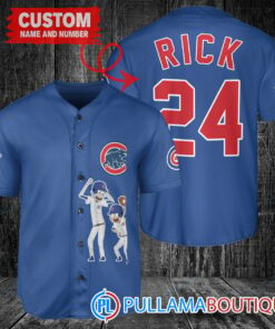 Personalized Chicago Cubs Rick and Morty Baseball Jersey Royal