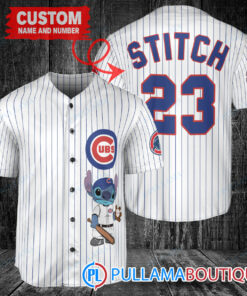 Personalized Chicago Cubs Stitch Baseball Jersey White