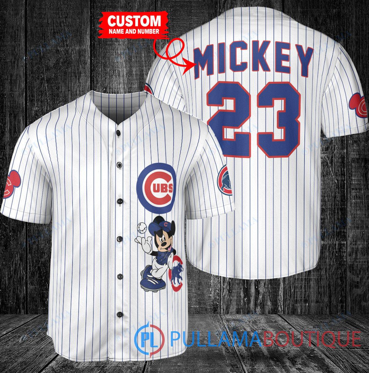 Personalized Kansas City Royals x Mickey Mouse Baseball Jersey