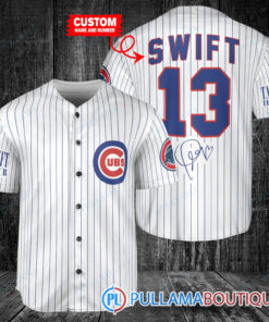 Personalized Chicago Cubs x Taylor Swift Baseball Jersey