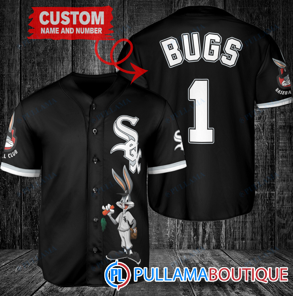 Personalized San Francisco Giants Bugs Bunny Baseball Jersey Cream