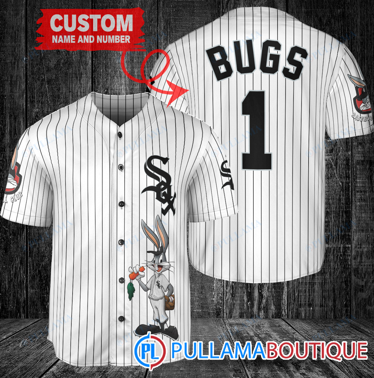 Personalized Seattle Mariners Bugs Bunny Baseball Jersey White