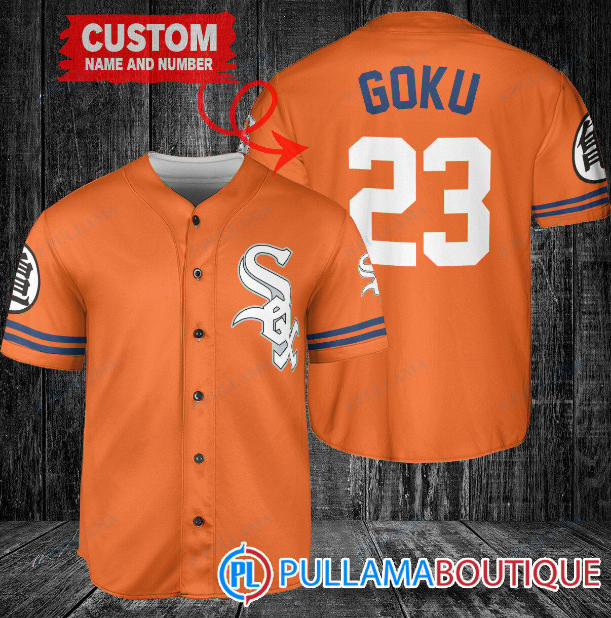 Personalized Atlanta Braves Dragon Ball Z Goku Baseball Jersey