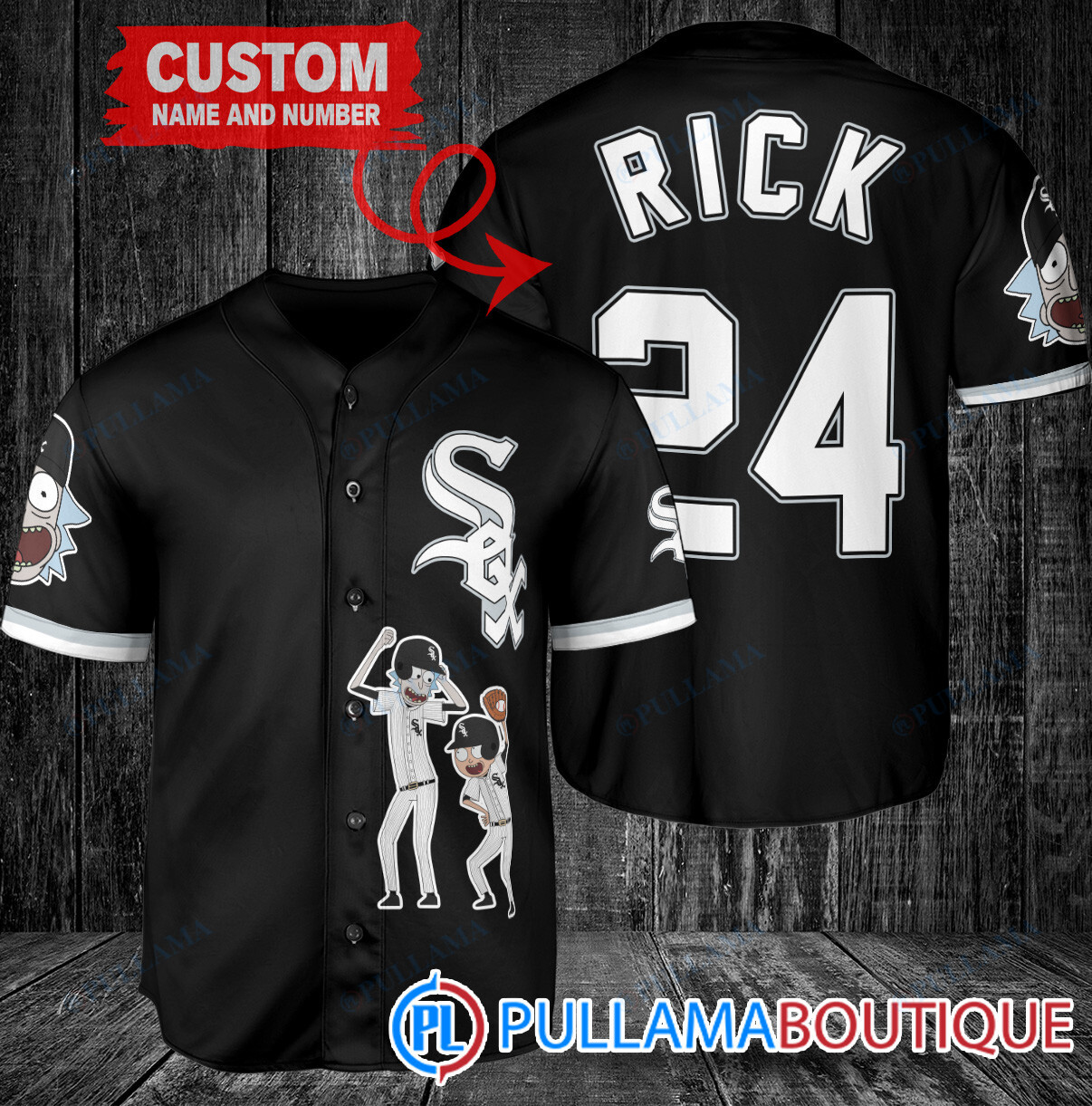 Personalized Milwaukee Brewers Rick and Morty Baseball Jersey White