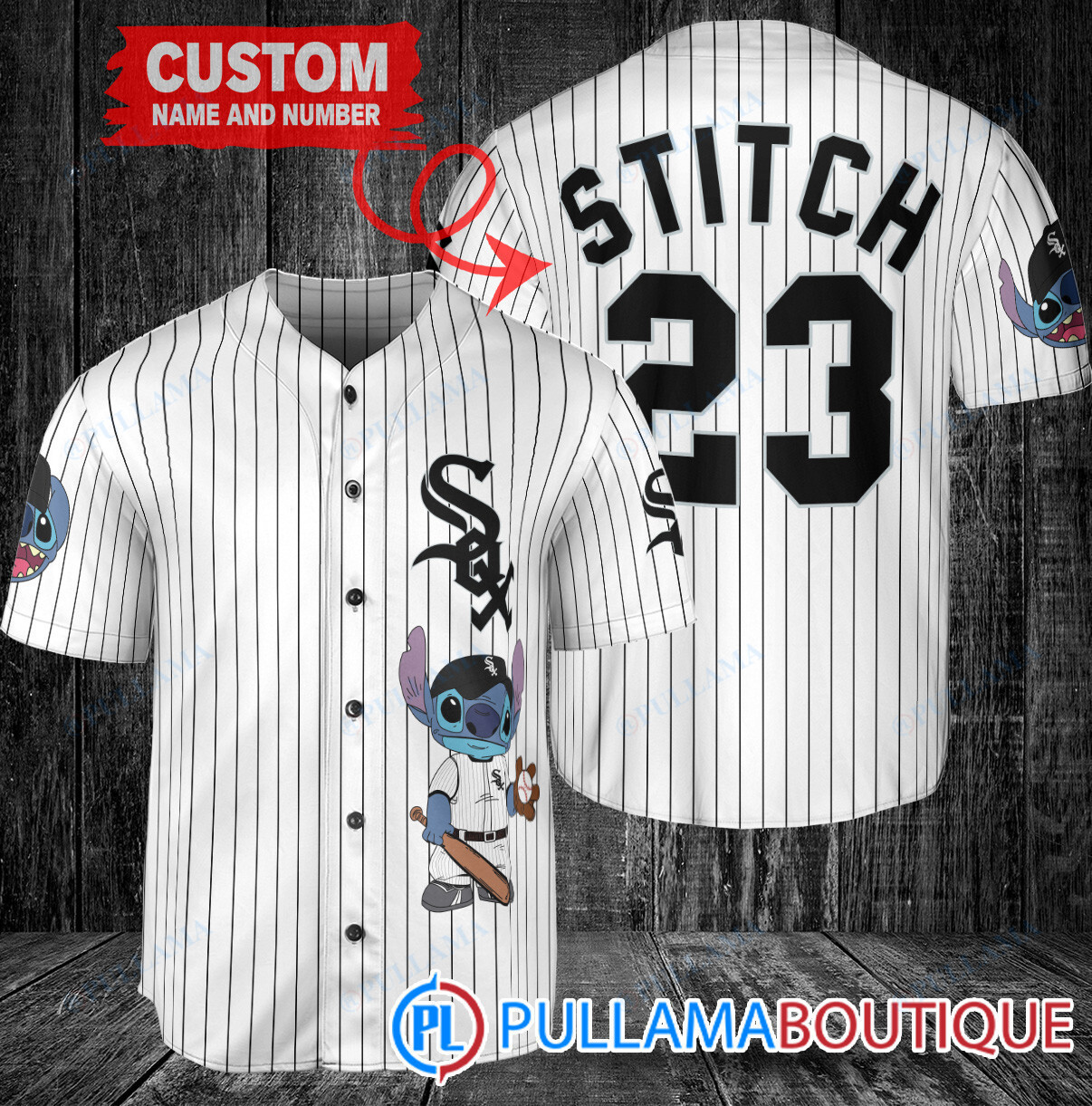 Personalized Miami Marlins Stitch Baseball Jersey Red