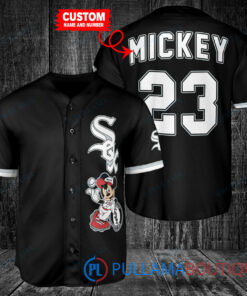 Personalized Chicago White Sox x Mickey Mouse Baseball Jersey