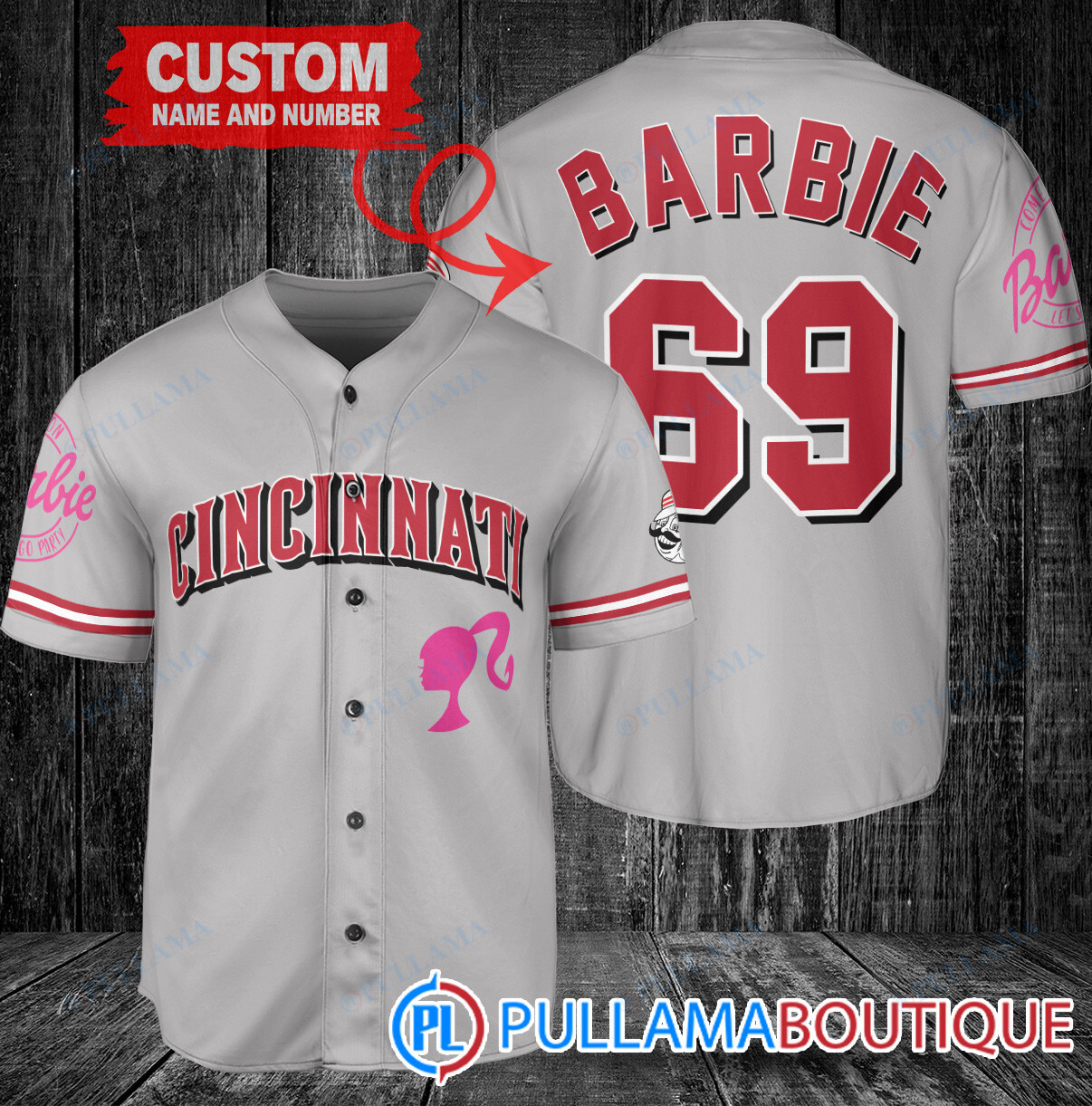 Personalized San Diego Padres Barbie Baseball Jersey Tan