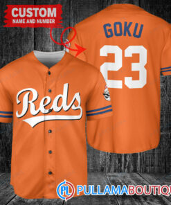 Personalized Cincinnati Reds Dragon Ball Z Goku Baseball Jersey