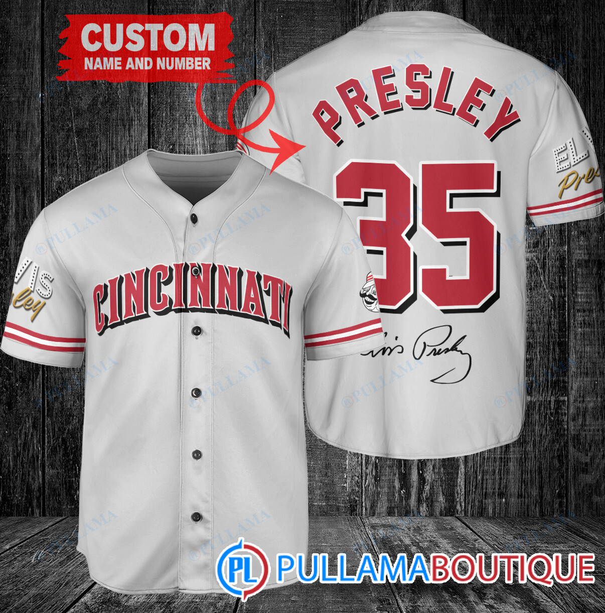 Personalized Seattle Mariners Elvis Presley Baseball Jersey White