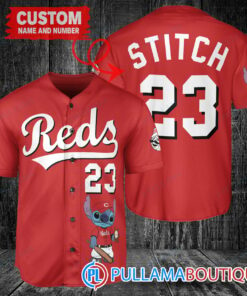 Personalized Cincinnati Reds Stitch Baseball Jersey Red