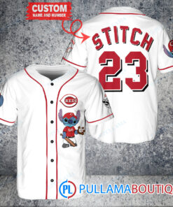 Personalized Cincinnati Reds Stitch Baseball Jersey White