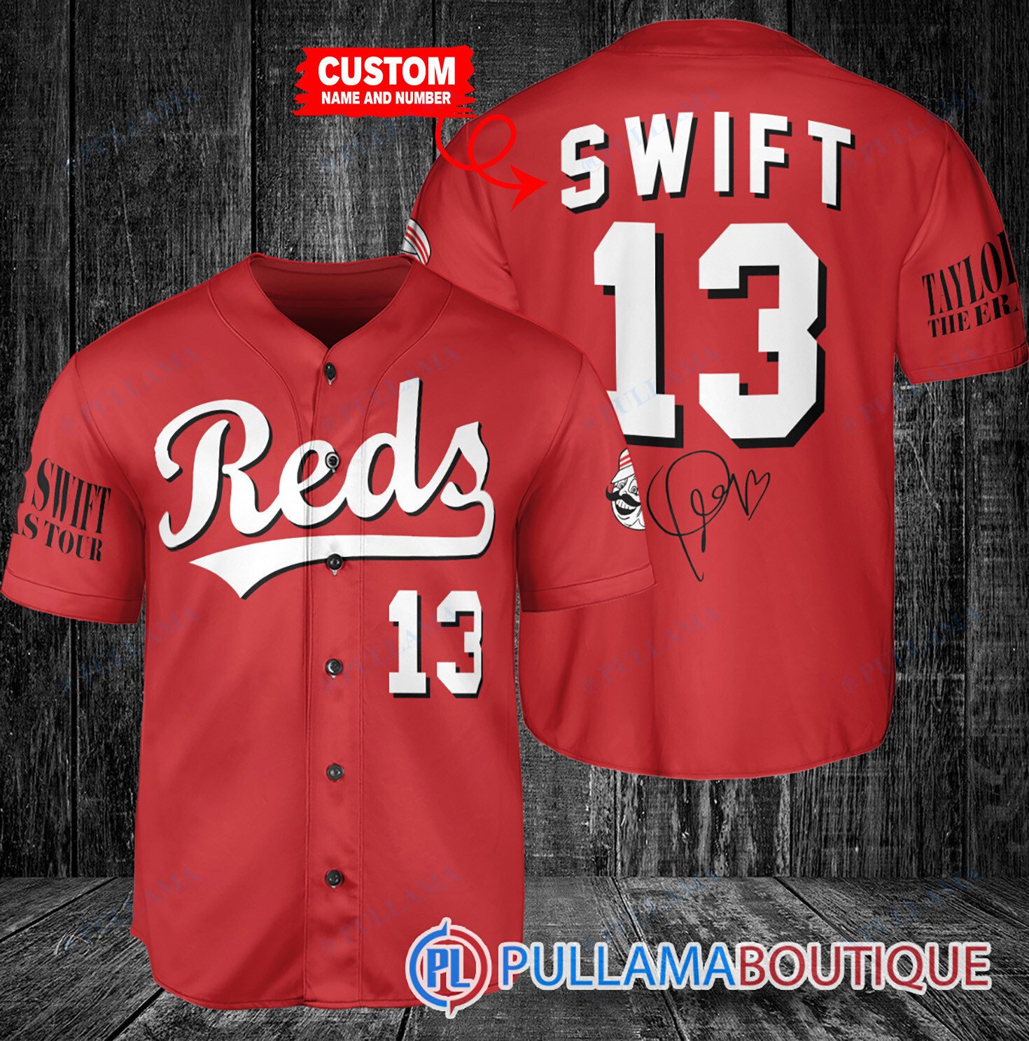 Personalized Cleveland Guardians x Taylor Swift Baseball Jersey