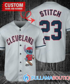 Personalized Cleveland Guardians Stitch Baseball Jersey Gray