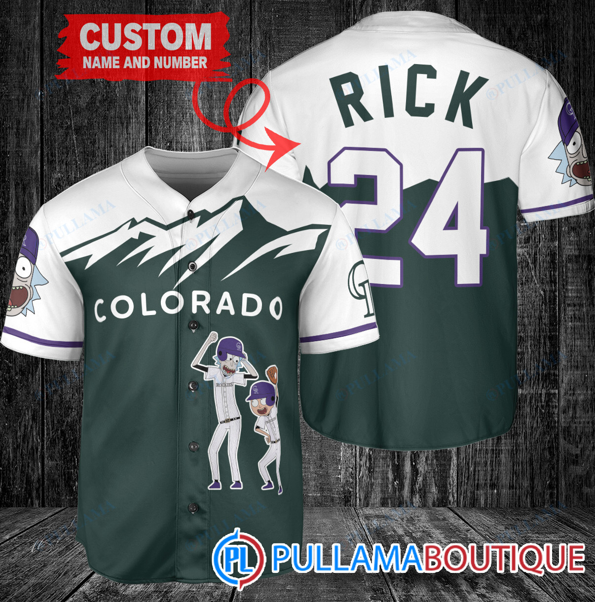 Personalized Houston Astros Rick and Morty Baseball Jersey Gray