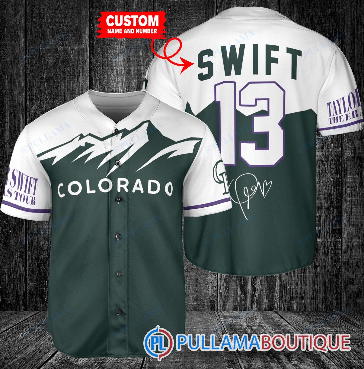 Personalized Detroit Tigers x Taylor Swift Baseball Jersey