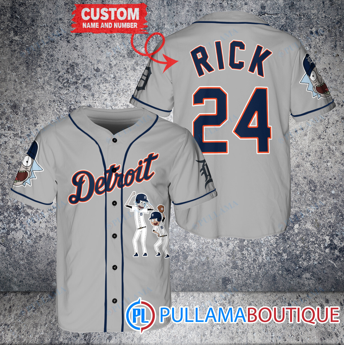 Personalized Seattle Mariners Rick and Morty Baseball Jersey White