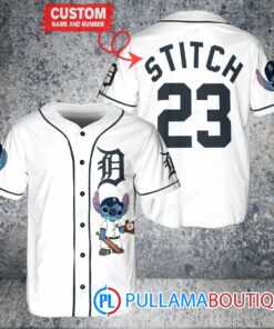 Personalized Detroit Tigers Stitch Baseball Jersey White