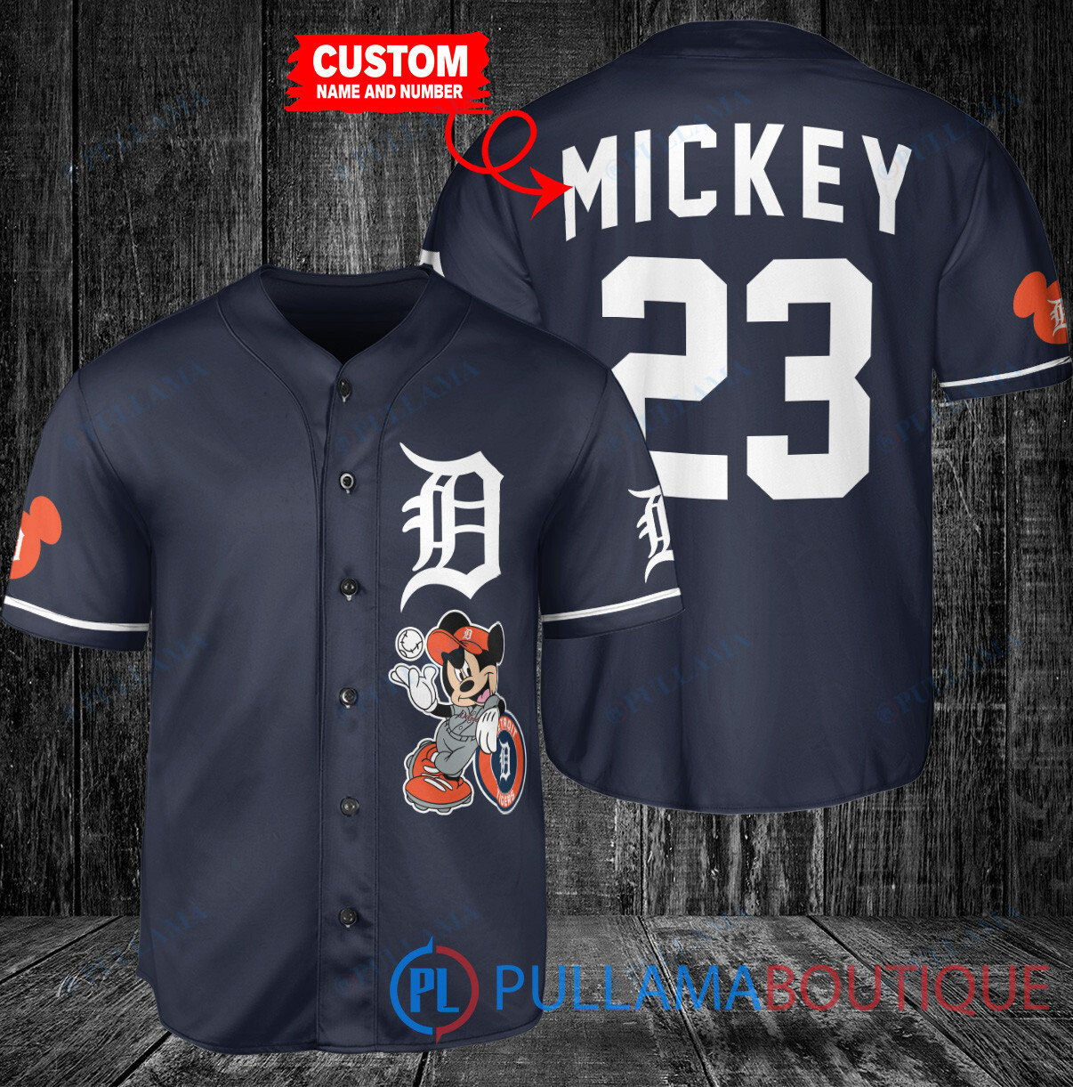 Personalized San Francisco Giants x Mickey Mouse Baseball Jersey