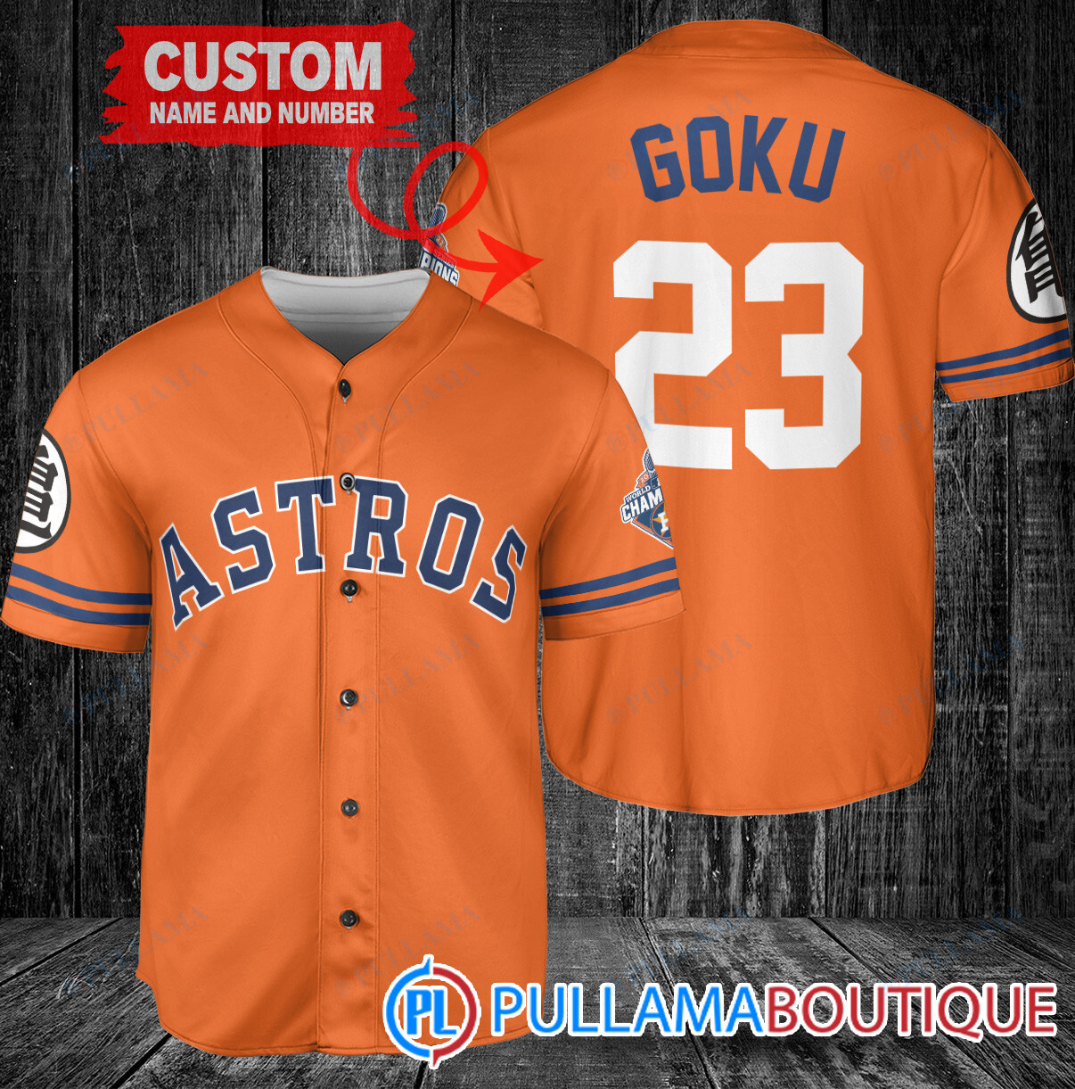 Personalized Los Angeles Angels Dragon Ball Z Goku Baseball Jersey