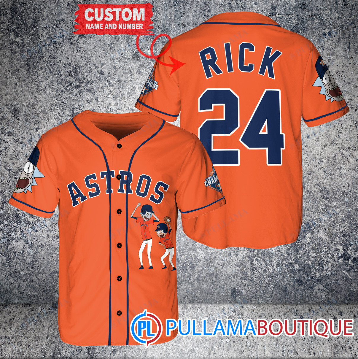 Personalized Boston Red Sox Rick and Morty Baseball Jersey Red