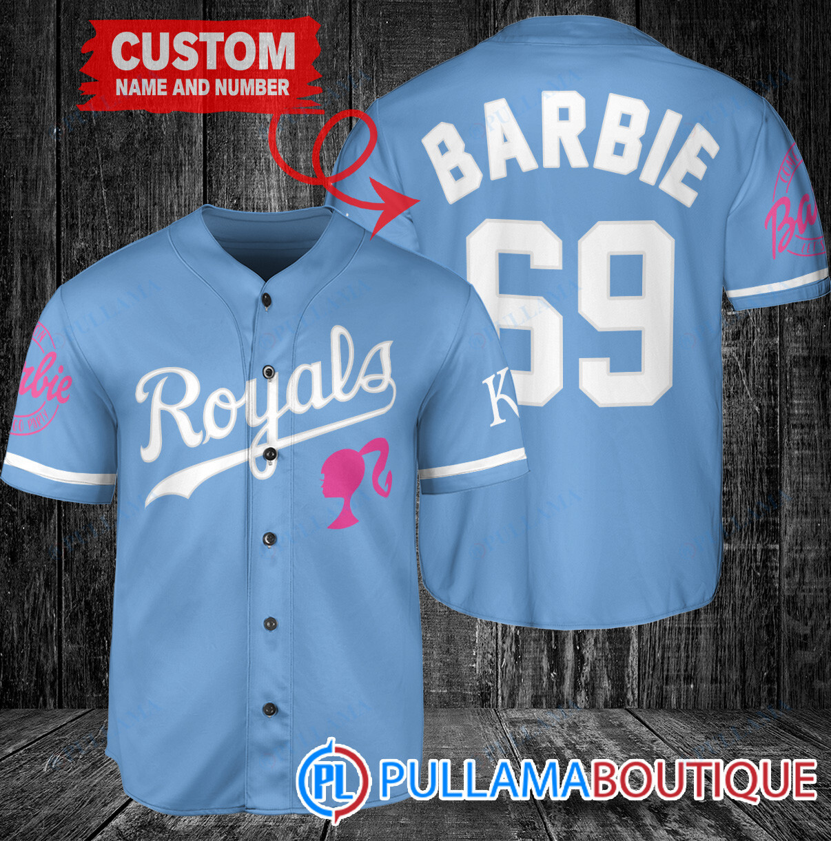 Personalized New York Mets Barbie Baseball Jersey Royal