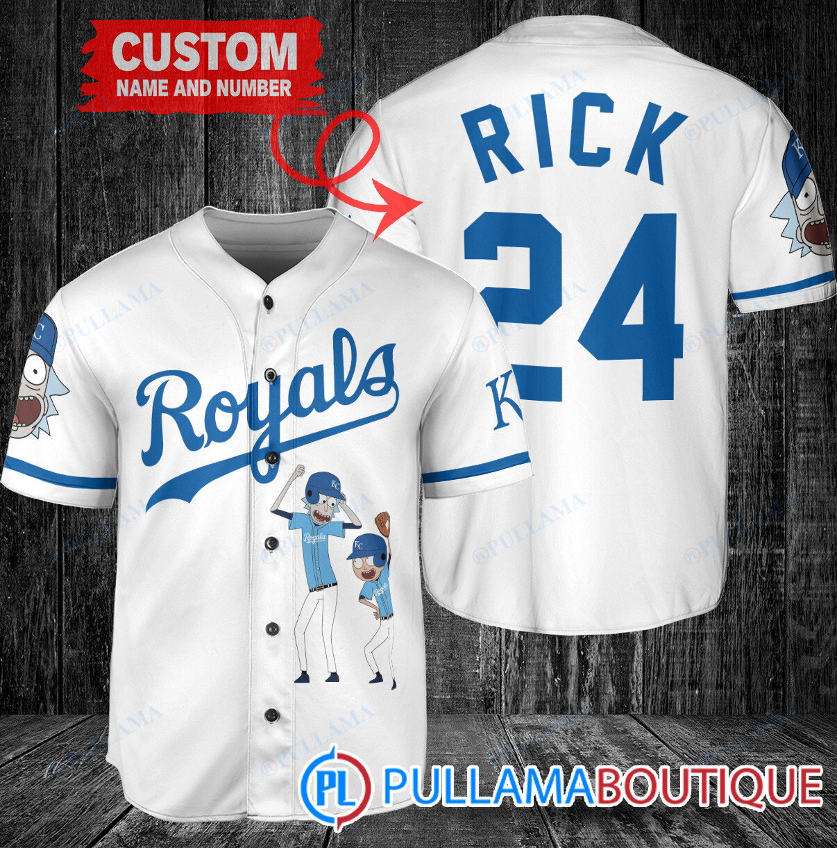 Personalized New York Mets Rick and Morty Baseball Jersey White