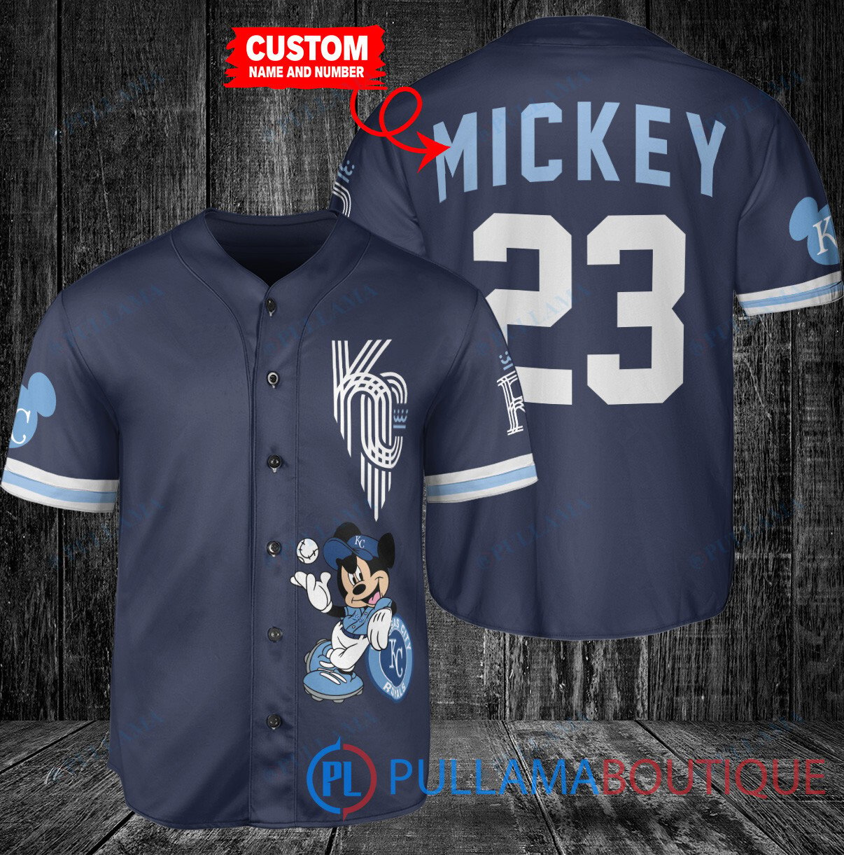 Personalized Chicago Cubs x Mickey Mouse Baseball Jersey