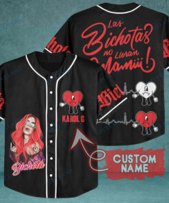 Personalized Karol G Bad Bunny Bichota – Strip Love Tour Baseball Jersey