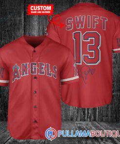 Personalized Los Angeles Angels x Taylor Swift Baseball Jersey