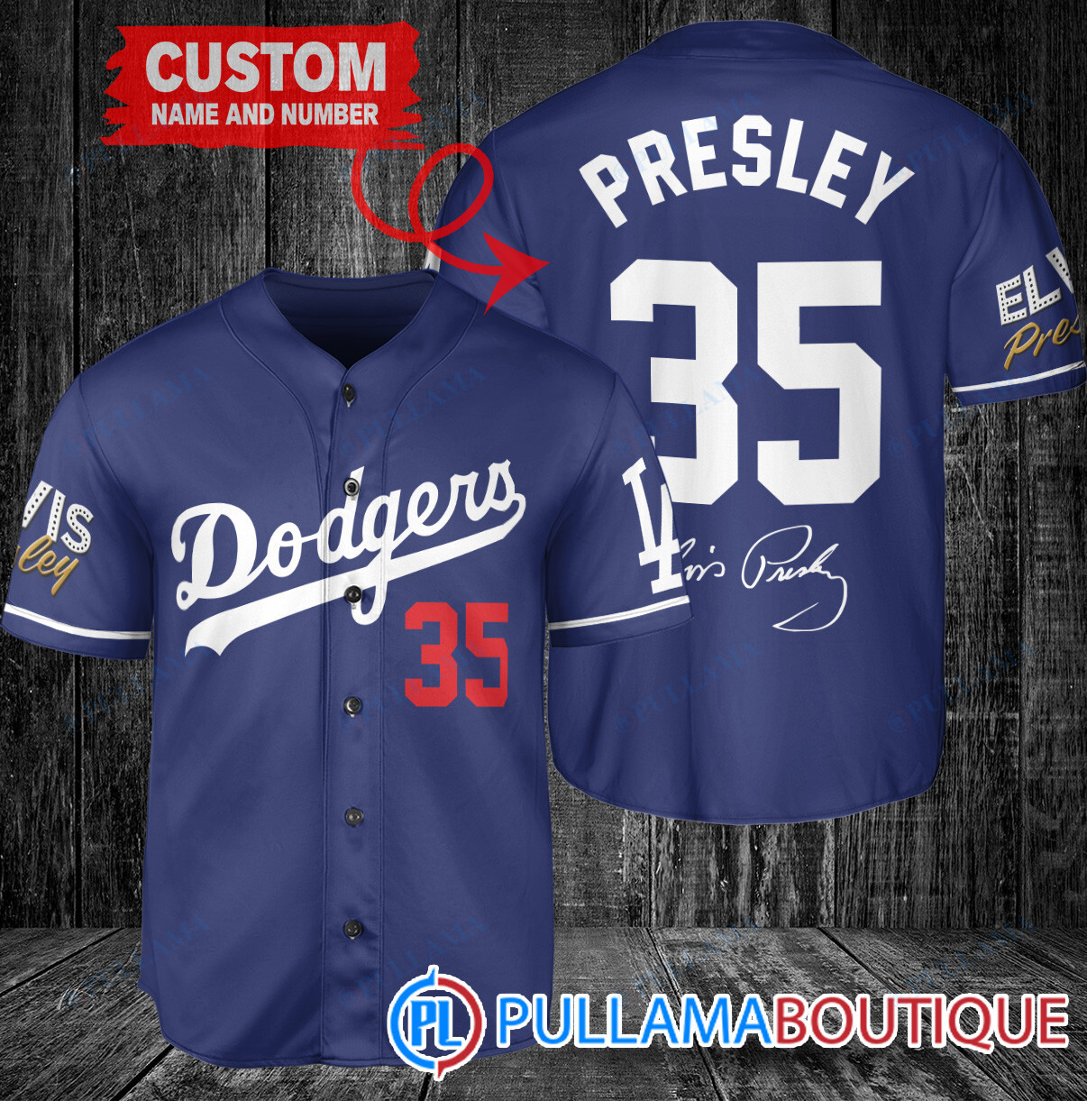 Personalized Miami Marlins Elvis Presley Baseball Jersey White