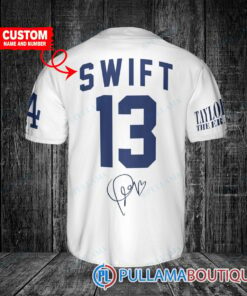 Personalized Los Angeles Dodgers x Taylor Swift Baseball Jersey