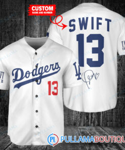 Personalized Los Angeles Dodgers x Taylor Swift Baseball Jersey