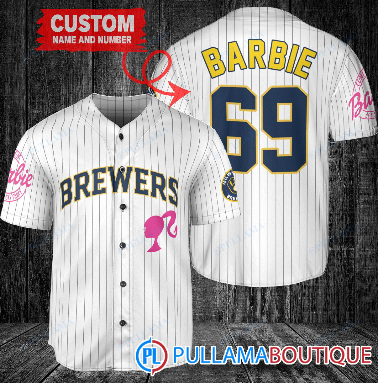 Personalized Minnesota Twins Barbie Baseball Jersey Navy