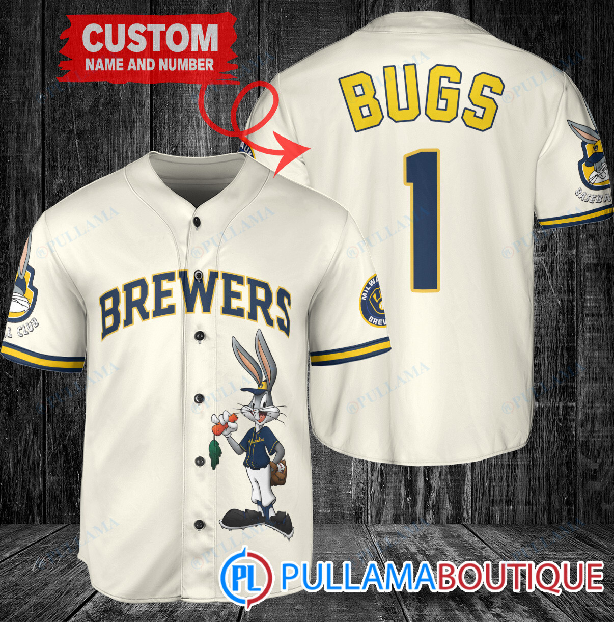 Personalized Seattle Mariners Bugs Bunny Baseball Jersey Royal