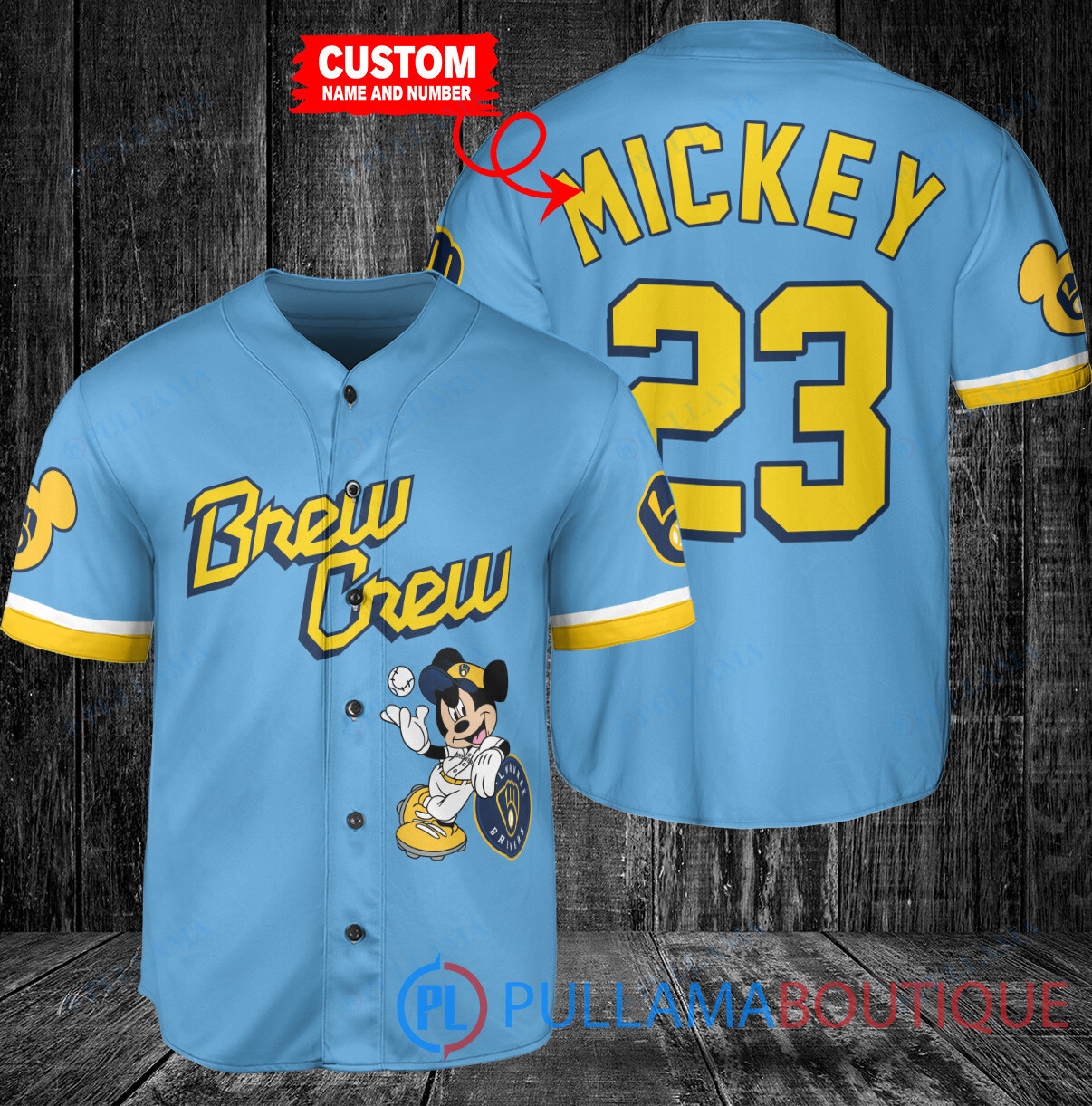 Personalized Milwaukee Brewers Stitch Baseball Jersey White