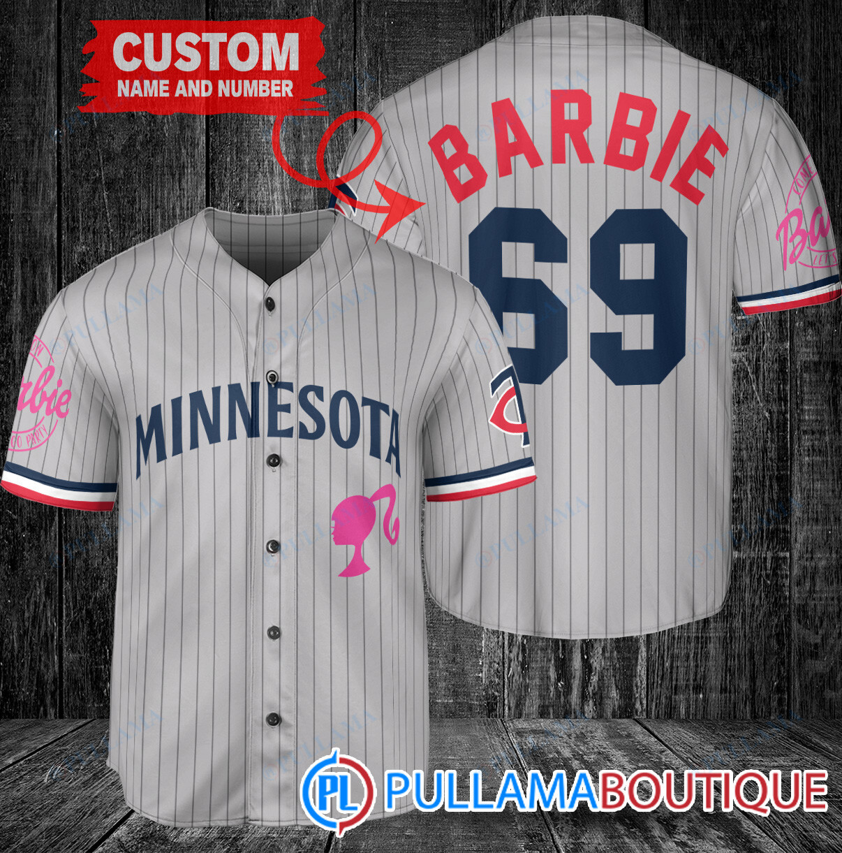 Personalized Chicago Cubs Barbie Baseball Jersey White