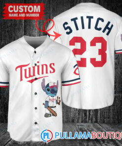 Personalized Minnesota Twins Stitch Baseball Jersey White