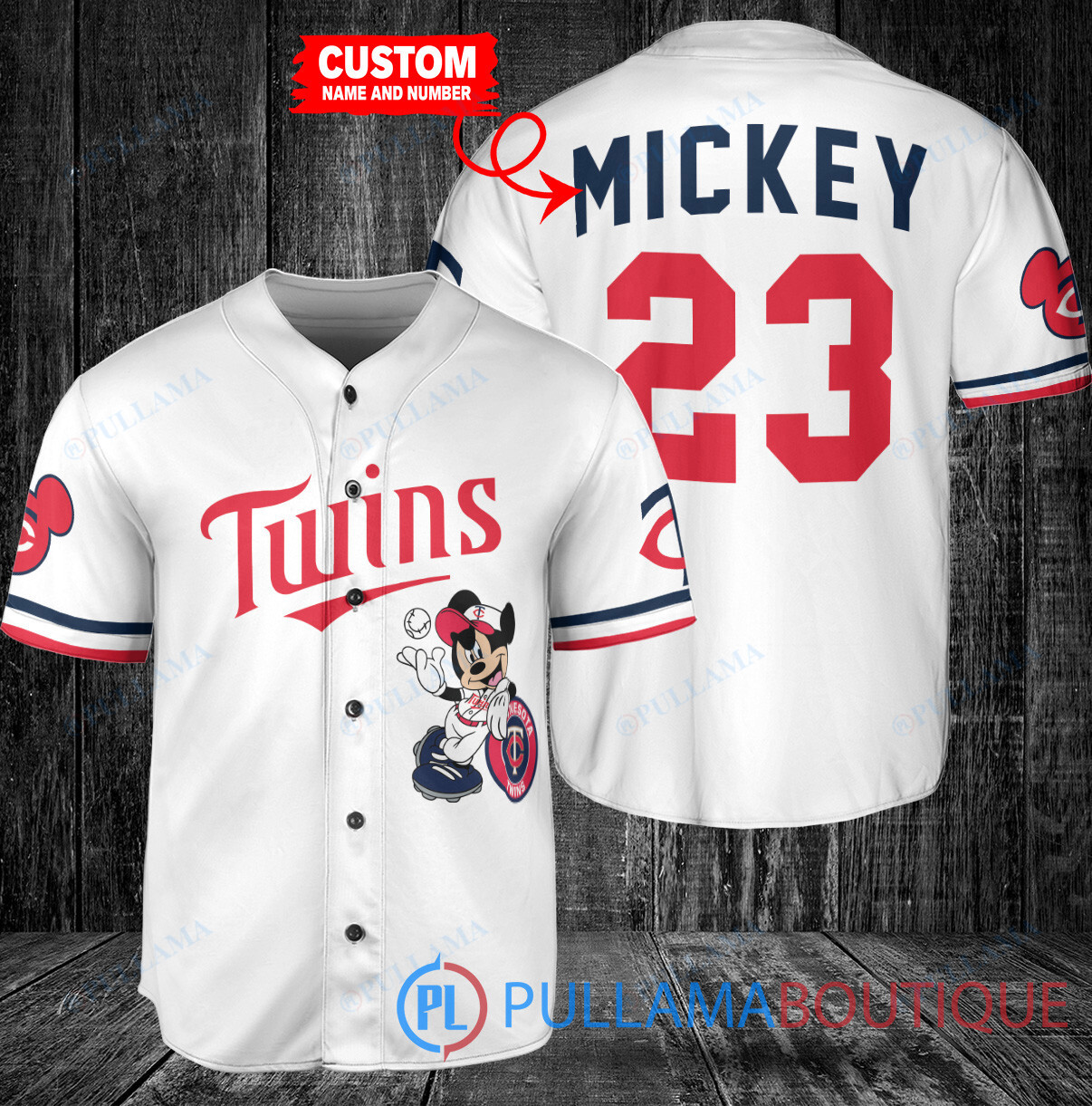 Personalized Kansas City Royals x Mickey Mouse Baseball Jersey