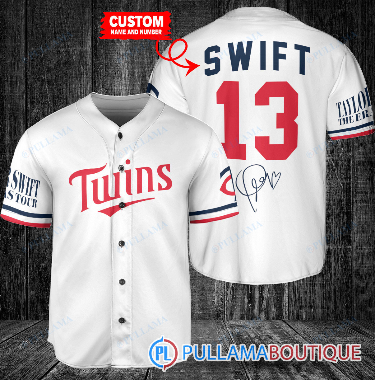 Personalized Miami Marlins x Taylor Swift Baseball Jersey