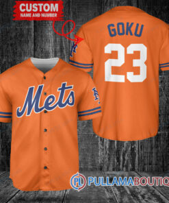 Personalized New York Mets Dragon Ball Z Goku Baseball Jersey