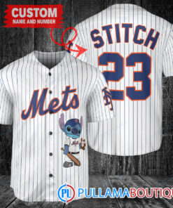 Personalized New York Mets Stitch Baseball Jersey White