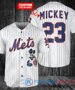 Personalized New York Mets x Mickey Mouse Baseball Jersey