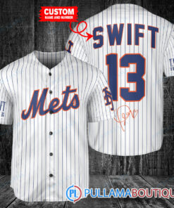 Personalized New York Mets x Taylor Swift Baseball Jersey