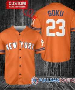 Personalized New York Yankees Dragon Ball Z Goku Baseball Jersey