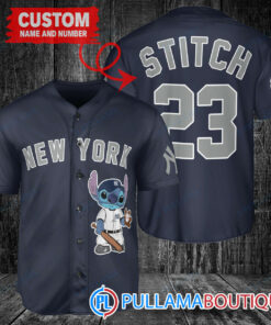 Personalized New York Yankees Stitch Baseball Jersey Navy