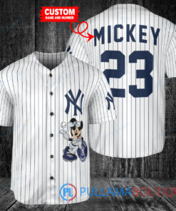 Personalized New York Yankees x Mickey Mouse Baseball Jersey