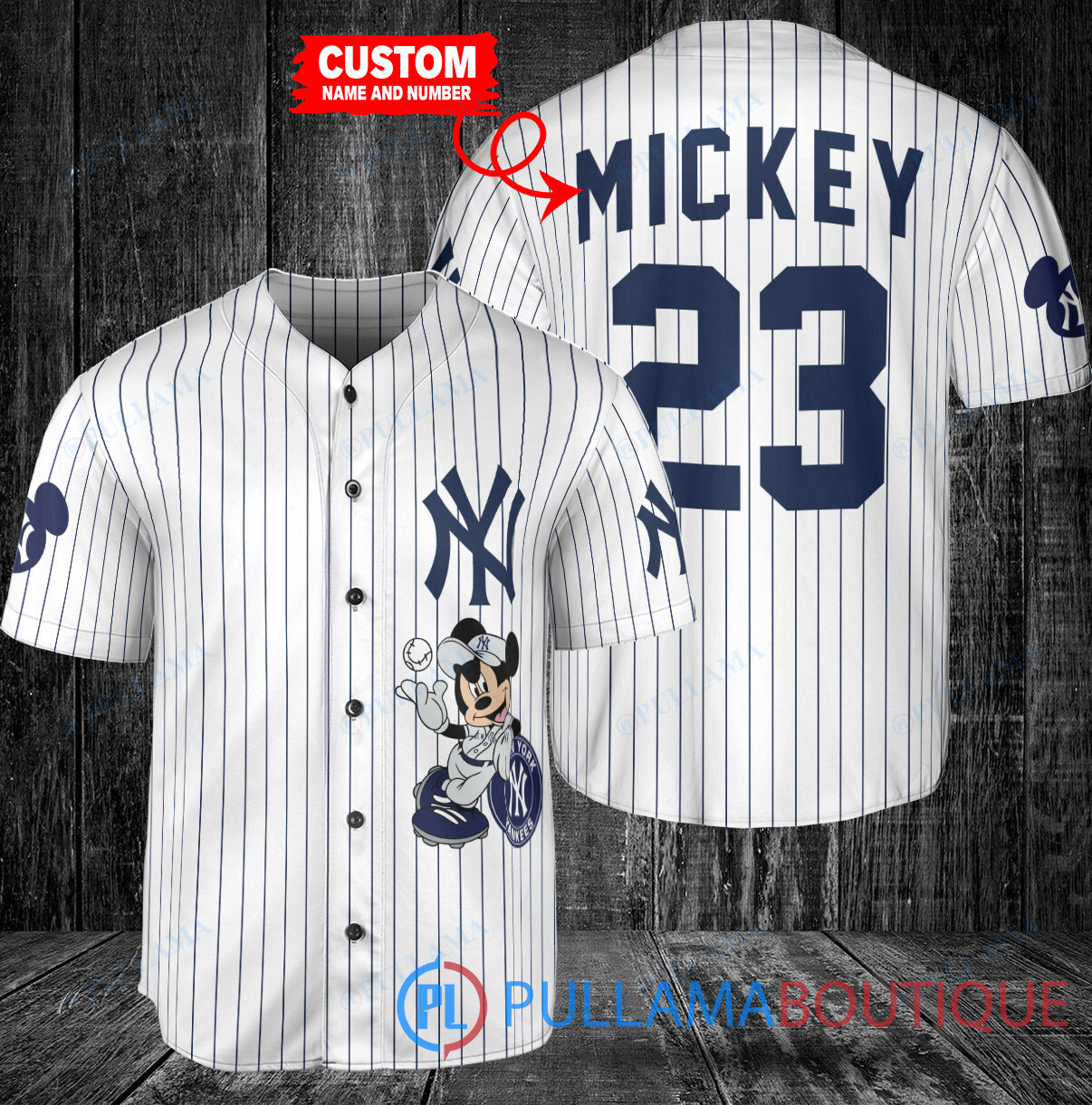 Personalized Philadelphia Phillies x Mickey Mouse Baseball Jersey