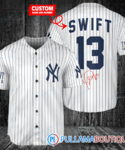 Personalized New York Yankees x Taylor Swift 13 Baseball Jersey