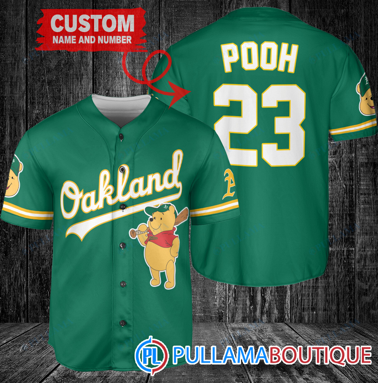 Personalized San Francisco Giants Winnie the Pooh Baseball Jersey White City Connect