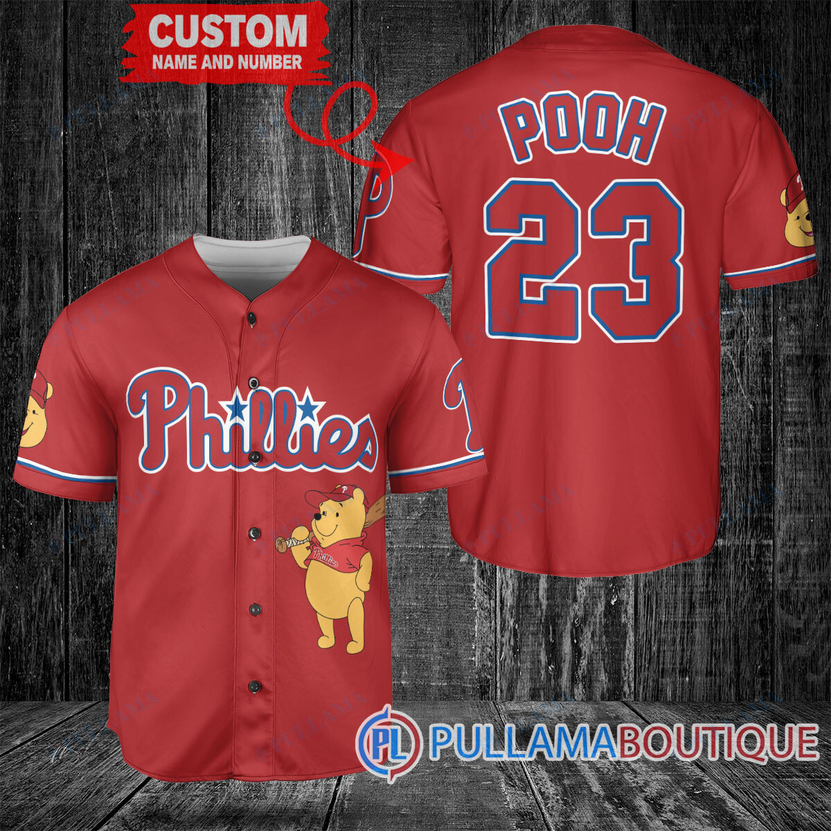 Personalized Chicago White Sox Winnie the Pooh Baseball Jersey White